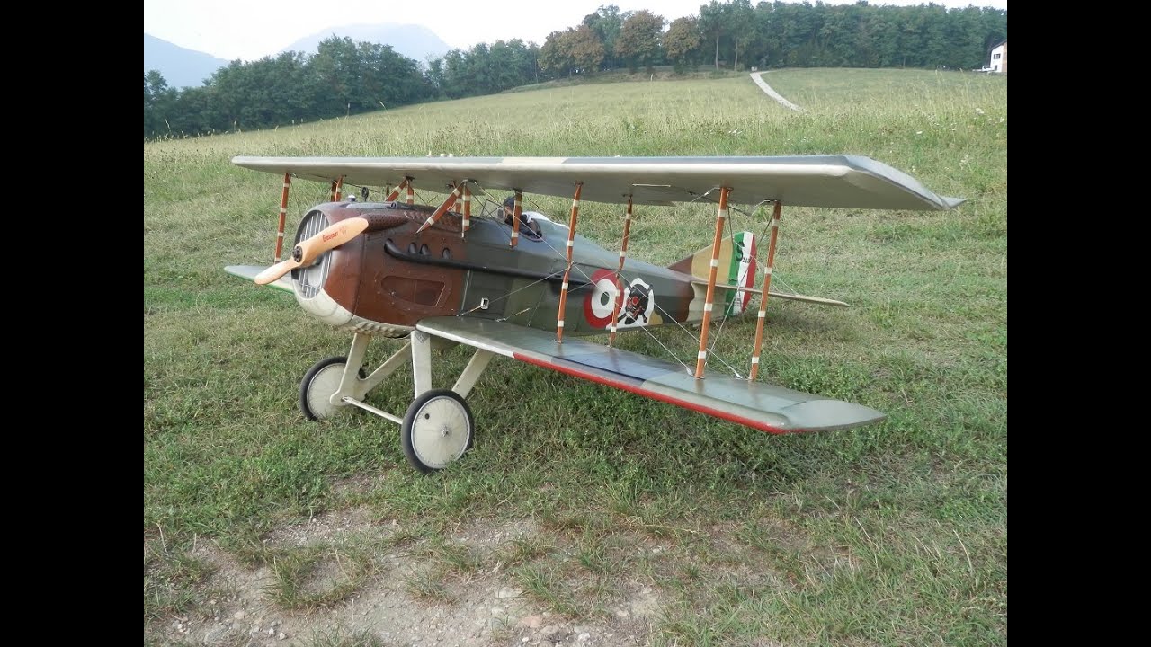 Rc Spad XIII 1/4 scale Balsa Usa kit maiden flight