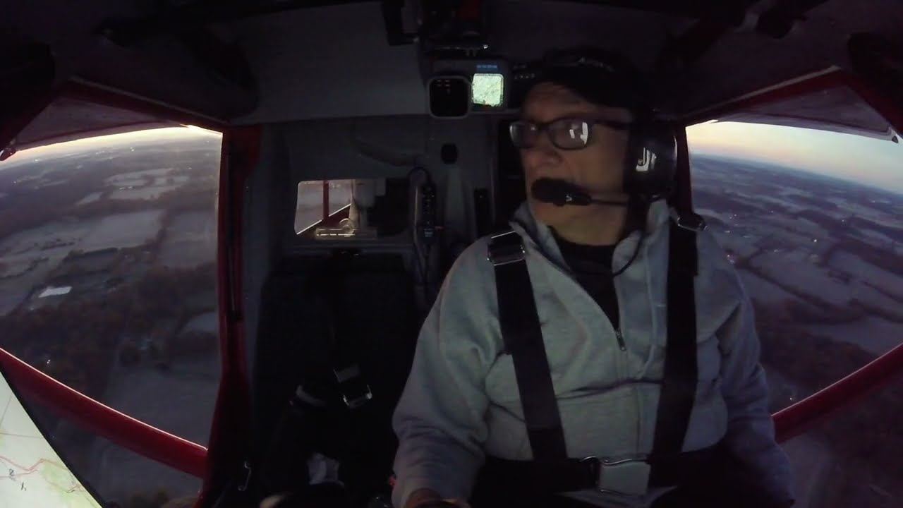 Early Morning Landing Practice in my Aeroprakt A22LS and, a shooting star!