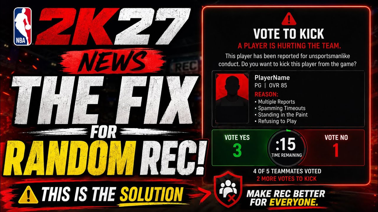 NBA 2K27 News: The FIX for Random Rec! This Could Change Everything 👀🔥