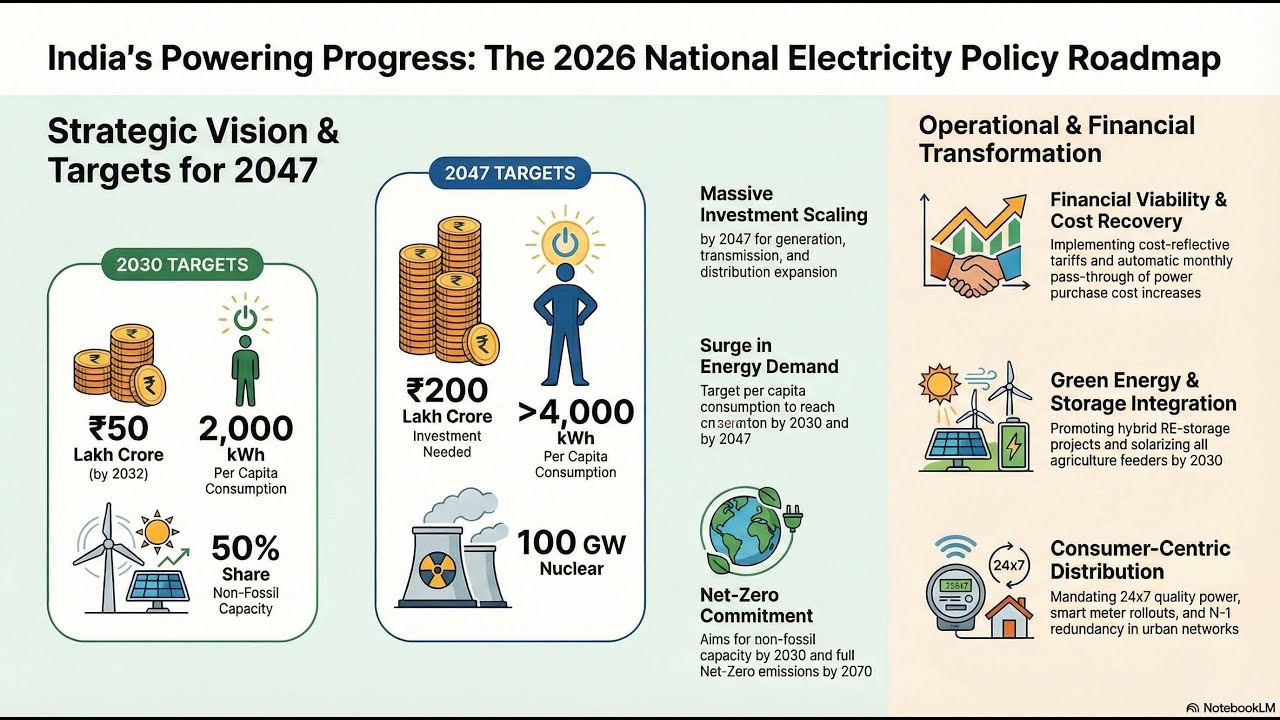 Draft National Electricity Policy 2026: Vision for Viksit Bharat