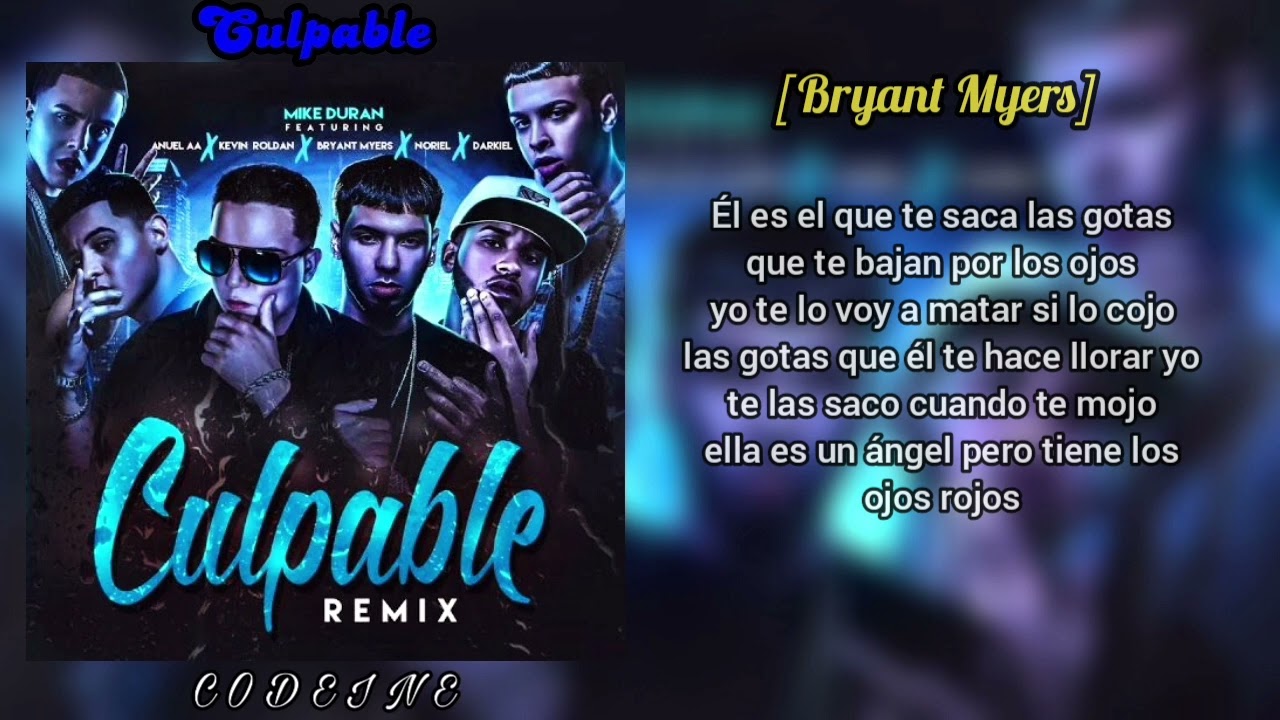 Benny Benni - Culpable REMIX (LETRA) FT Anuel AA, Farruko, Bryant Myers, Almighty & Mas