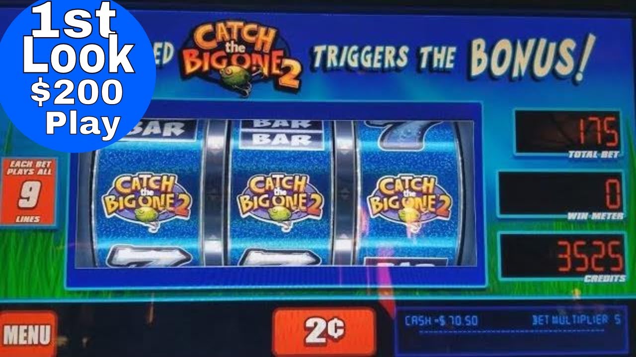 Catch The Big One 2 Slot Machine Bonuses ! First Attempt (WMS) Slot Machine