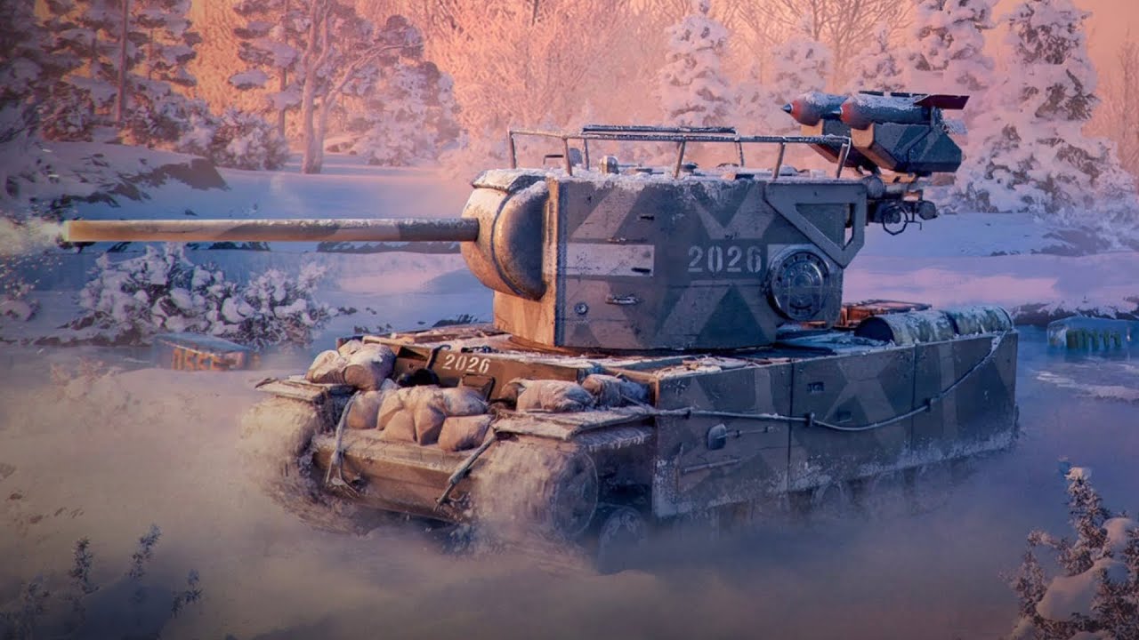 World Of Tanks Blitz Бой на КВ- 2  Шайтанка 