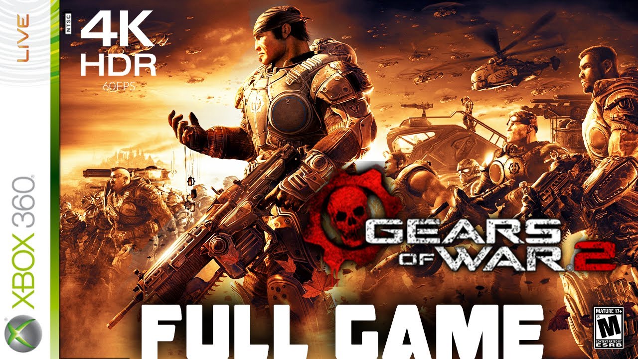 GEARS OF WAR 2 -  Full  Xbox 360 Gameplay Walkthrough | FULL GAME Longplay