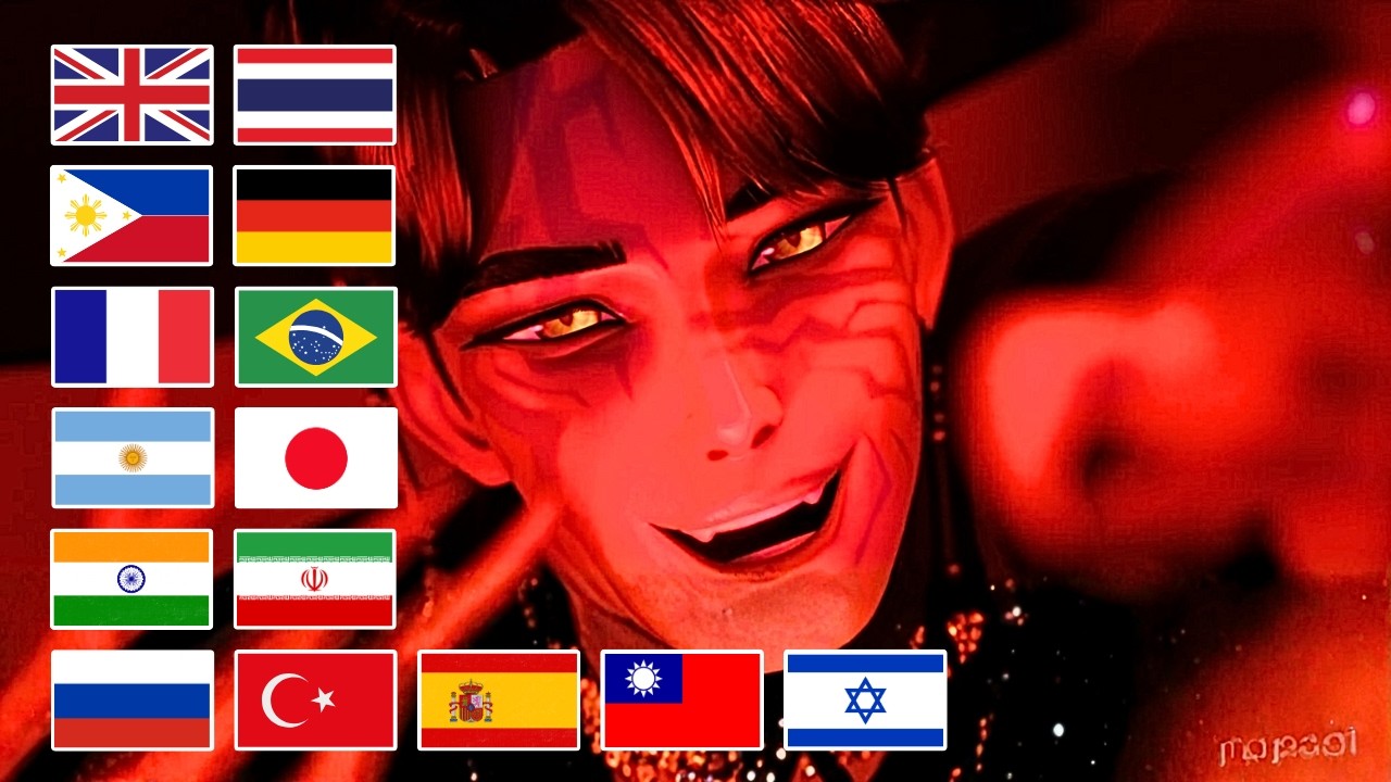 Jinu's YOUR IDOL first verse in 15 languages