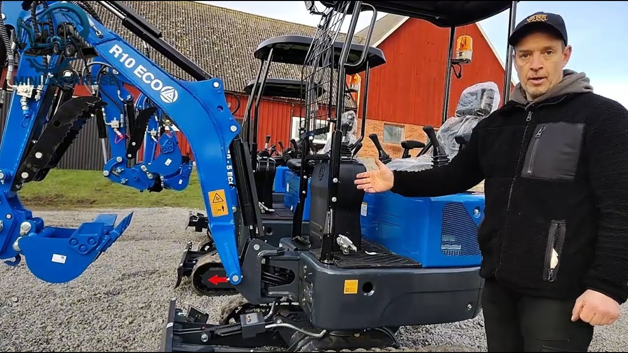 Rippa R10 minigrävare – genomgång, demo & skillnader | Kubota vs Yoop | 1-tons minigrävare