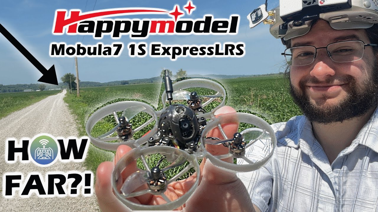 How Far Did it Fly?! HappyModel Mobula7 1s Whoop ExpressLRS 400mw VTX