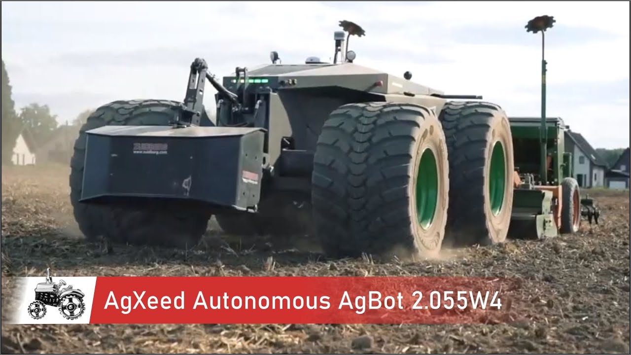AgXeed Autonomous Wheeled Robot Tractor AgBot 2.055W4