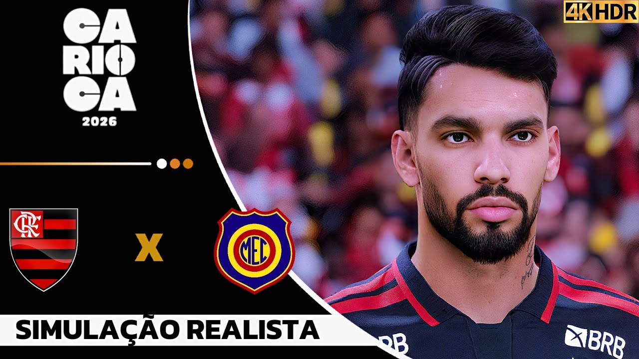 Flamengo vs Madureira | Cariocão 2026 | Simulação PC 4K Ultra HD (60FPS) Gogosz Patch.