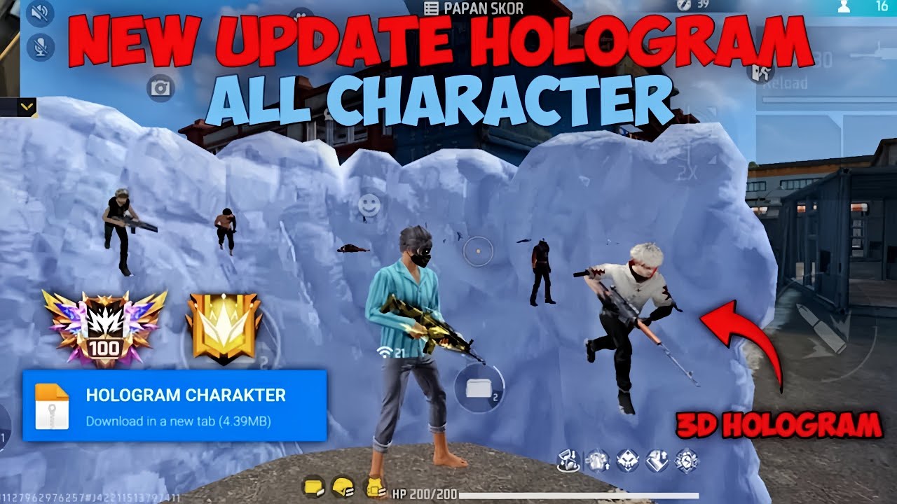 NEW UPDATE ‼️HOLOGRAM CHARAKTER ⚙️ | HOLOGRAM FREE FIRE TERBARU 2026 - ANTI BANNED ✅