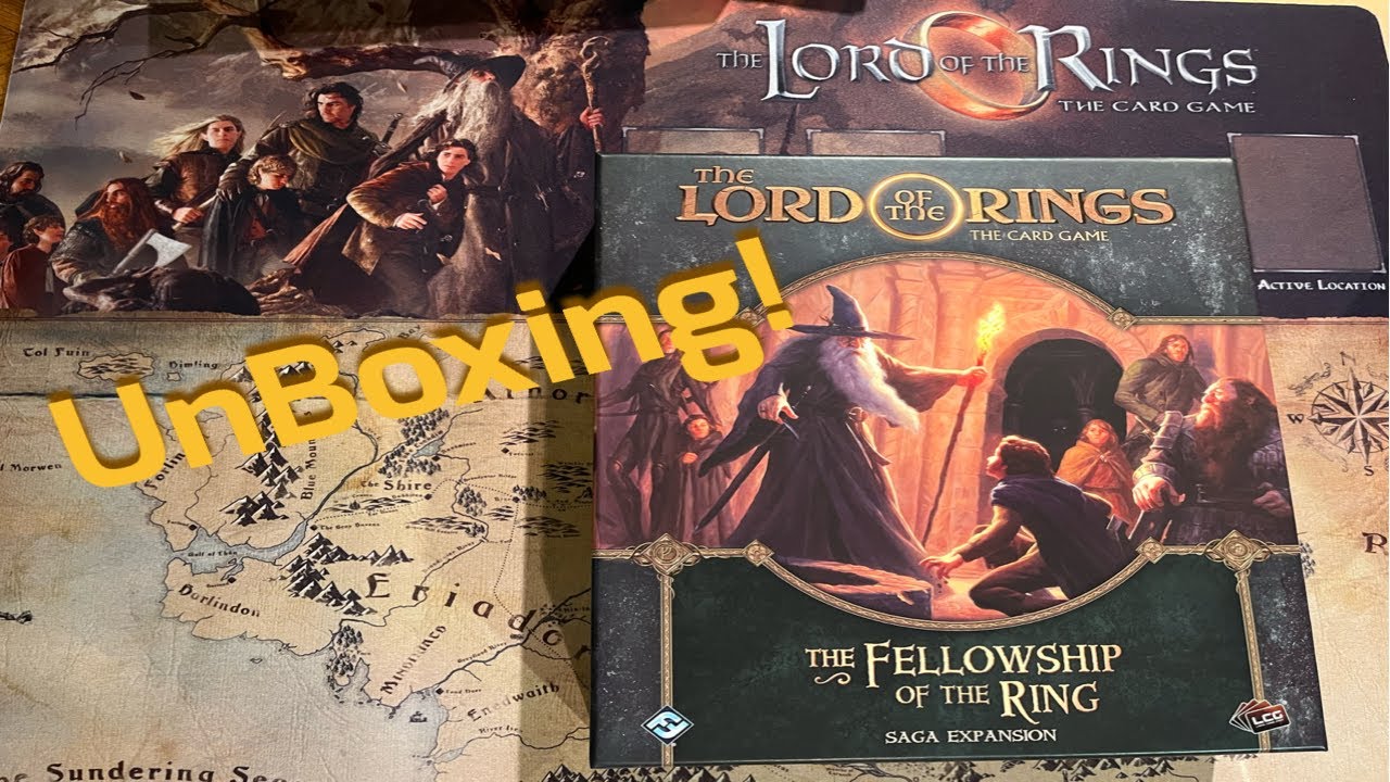 Unboxing the Fellowship of the Ring Saga Expansion and Give-away! | Lord of the Rings LCG