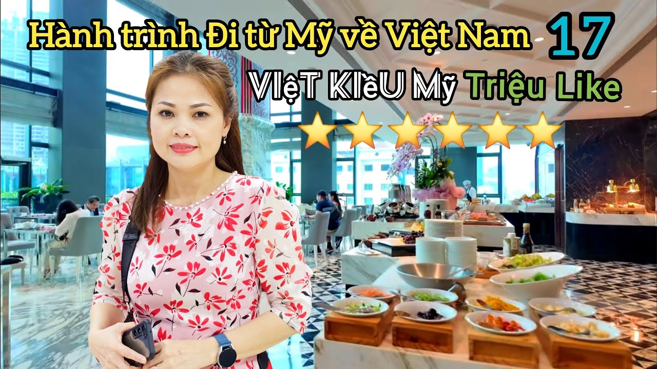 ❤️Вьетнамско-американская Триеу любит завтракать в ресторане Time Square The Riverie Saigon во вр...