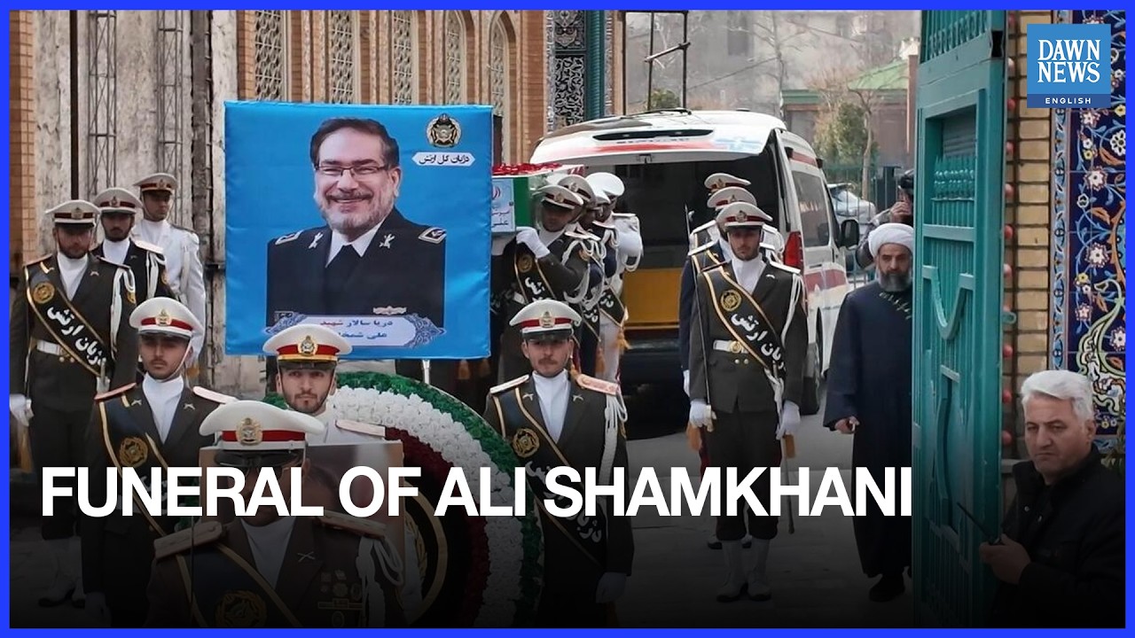 Funeral Of Late Supreme Leader's Military Advisor Ali Shamkhani | Iran News | Dawn News English