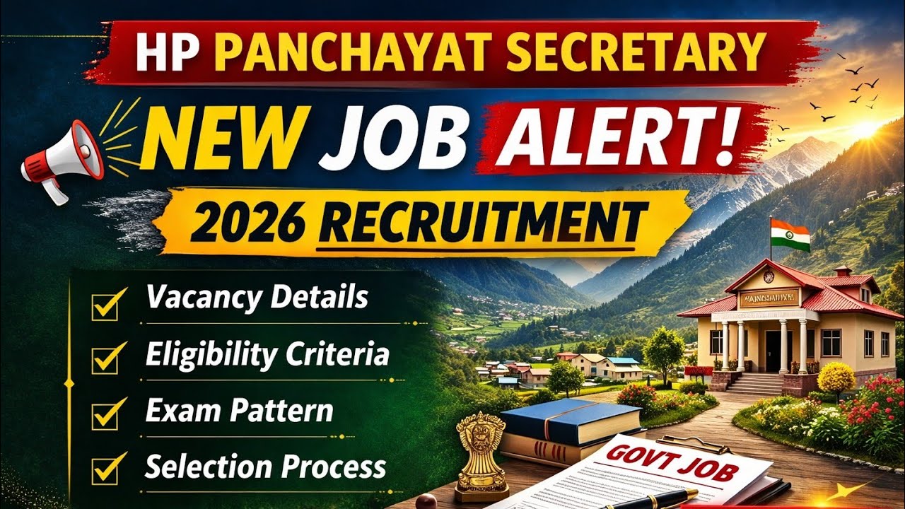 HP Panchayat Secretary notification out #hprcahamirpur #panchayatsecretary #latestjobupdates 