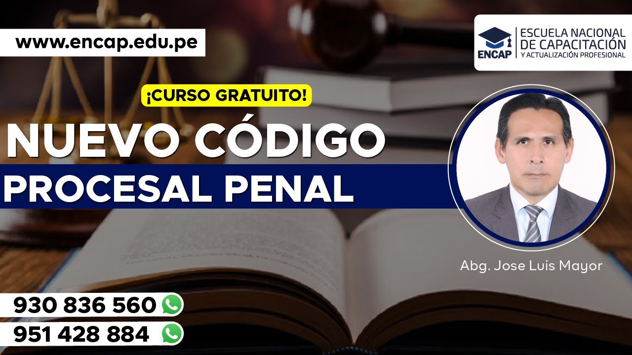 CURSO: NUEVO C&Oacute;DIGO PROCESAL PENAL 2025