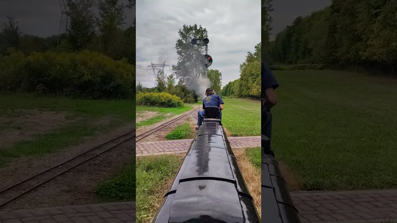 Full lap around NEOLS behind steam locomotive 