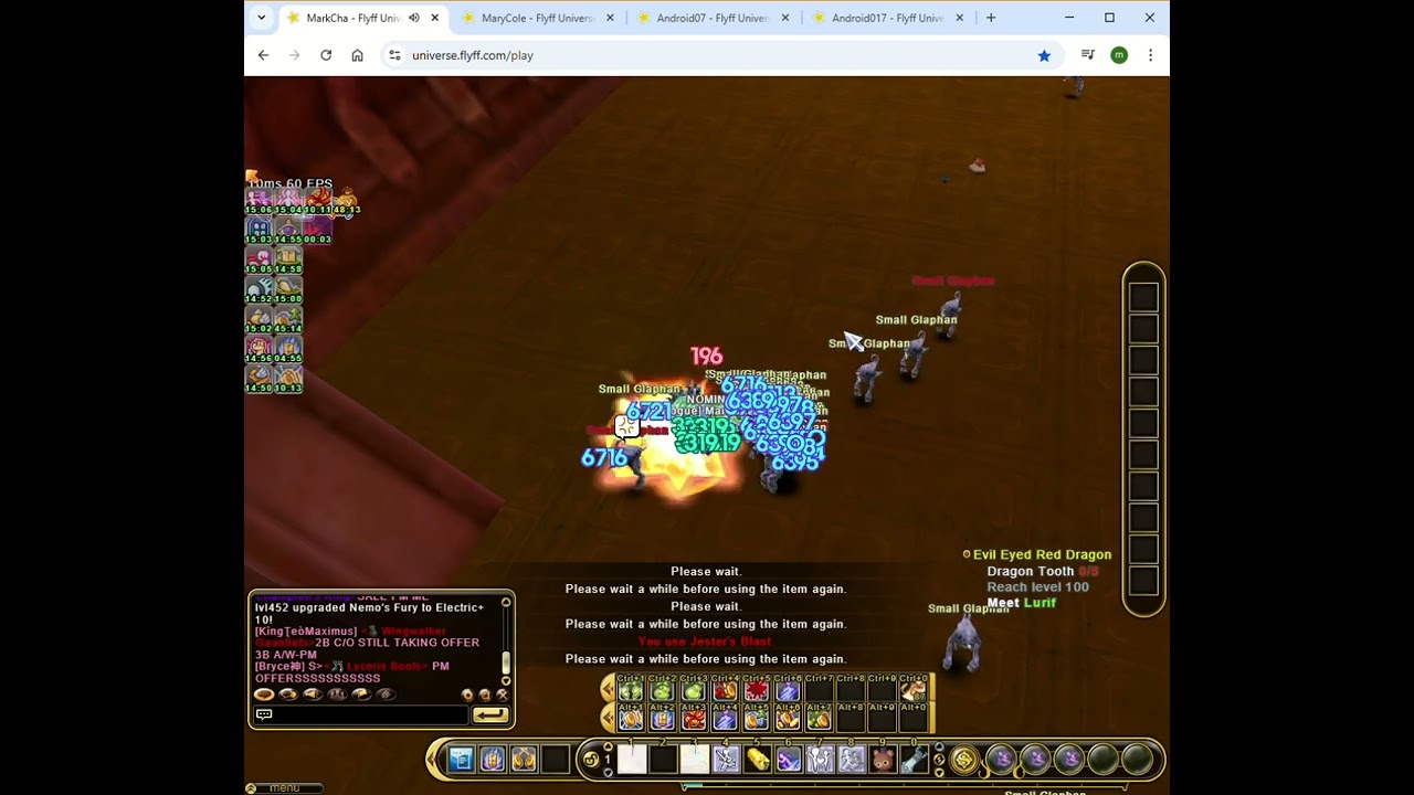 FLYFF UNIVERSE: No Heal No, Prems Series: Jester AOE feat. Jester's Blast