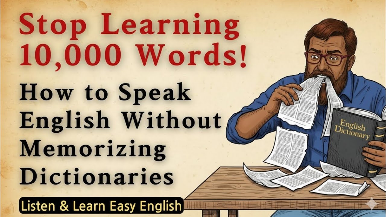 The 300-Word Secret to Speaking English Fluently (Stop Memorizing, Start Talking)