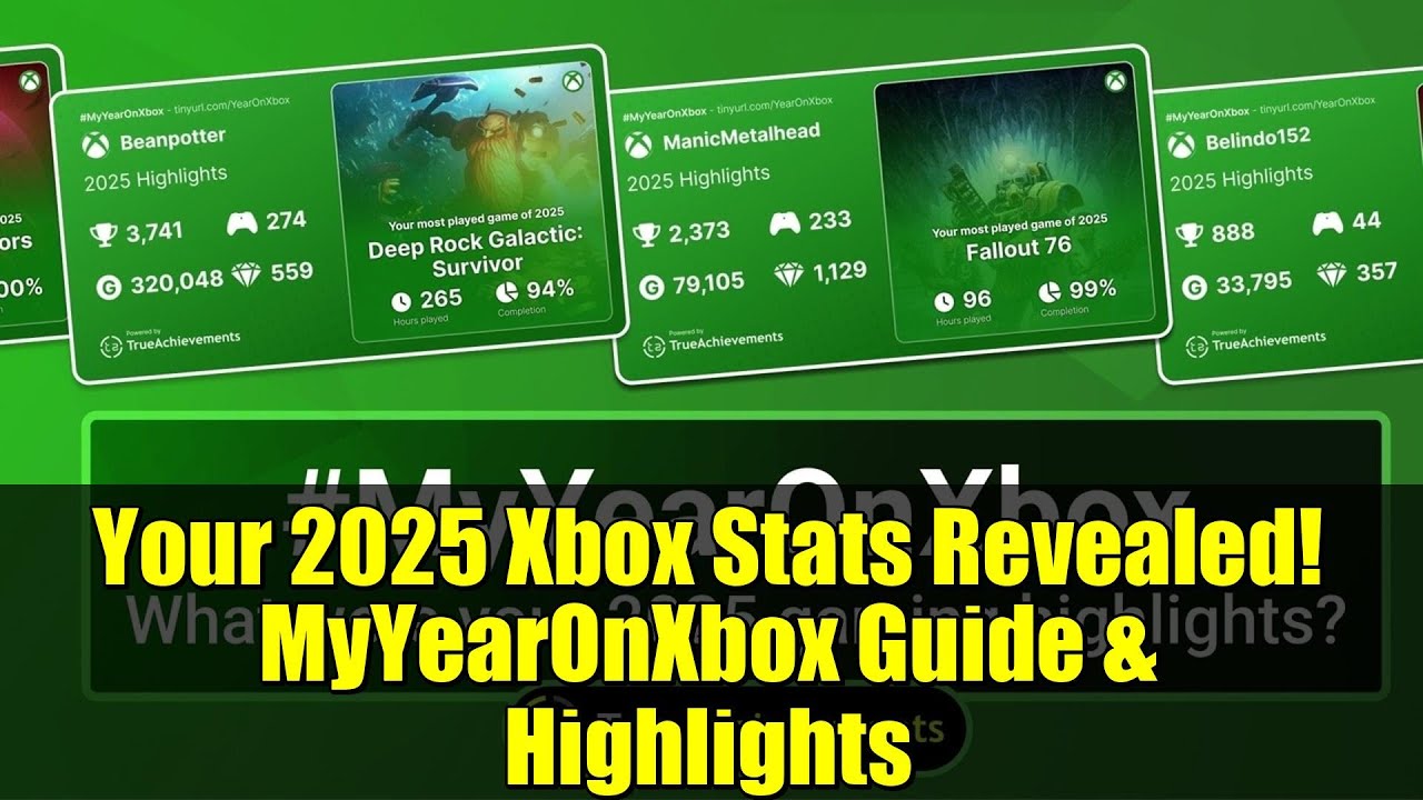 Ваши статистические данные по Xbox за 2025 год раскрыты! Руководство и основные моменты моего год...
