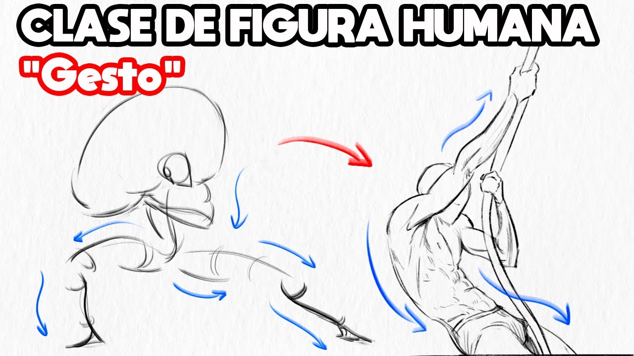 Como Dibujar la FIGURA HUMANA Parte 1 | Gesto para Principiantes | Clase de Figura Humana