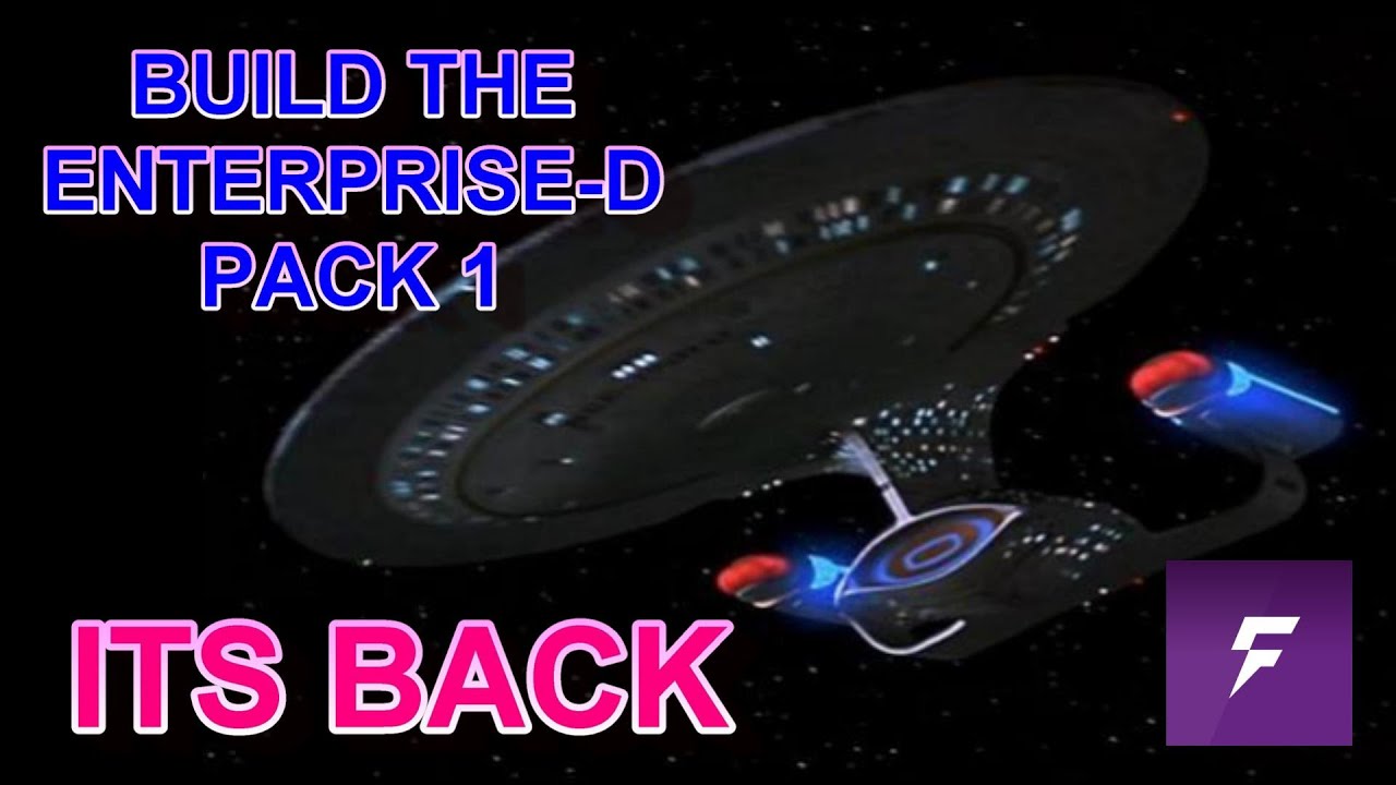 Build The Massive Star Trek Enterprise-D Pack 1 Stages 1 and 2 from FanHome | ASMR