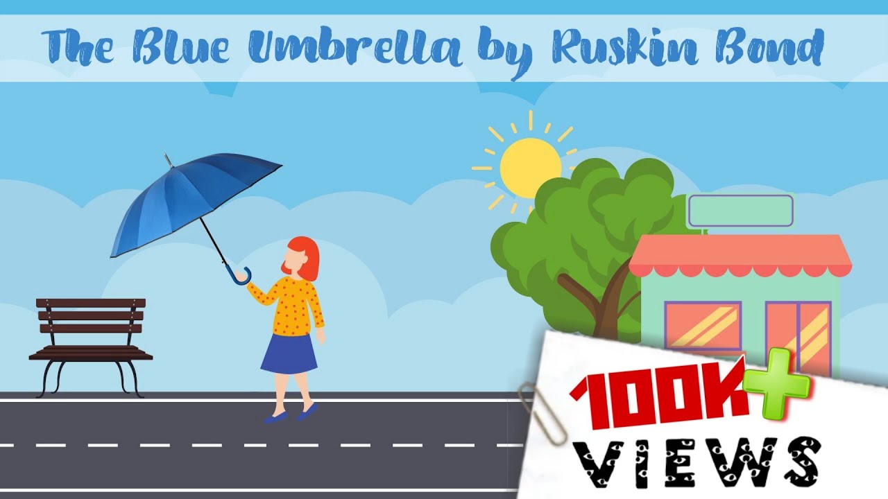 The Blue Umbrella by Ruskin Bond - Animated Summary | Ruskin Bond Short Stories Summary