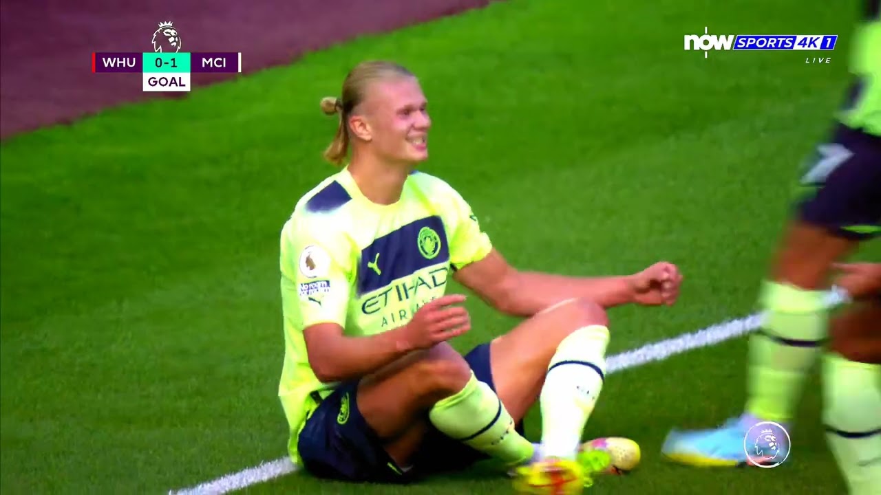 Haaland Celebration vs West Ham 2160p 60fps | Haaland Celebration 4K | FreeClips4K | Clip For Edit