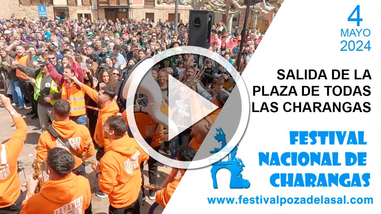 Salida de la Plaza de las charangas - #CharangasPoza2024