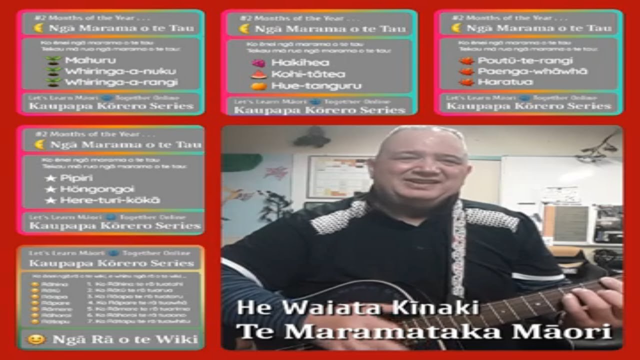 He Waiata Kīnaki 🌔 Te Maramataka Māori - Nā Perenara tētewe Haimona Winter i tito i te tau 2005