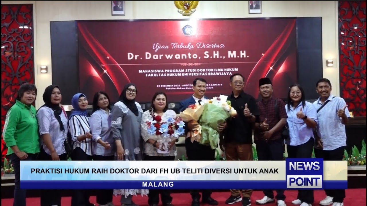 PRAKTISI HUKUM RAIH DOKTOR DARI FH UB TELITI DIVERSI UNTUK ANAK - NEWSPOINT