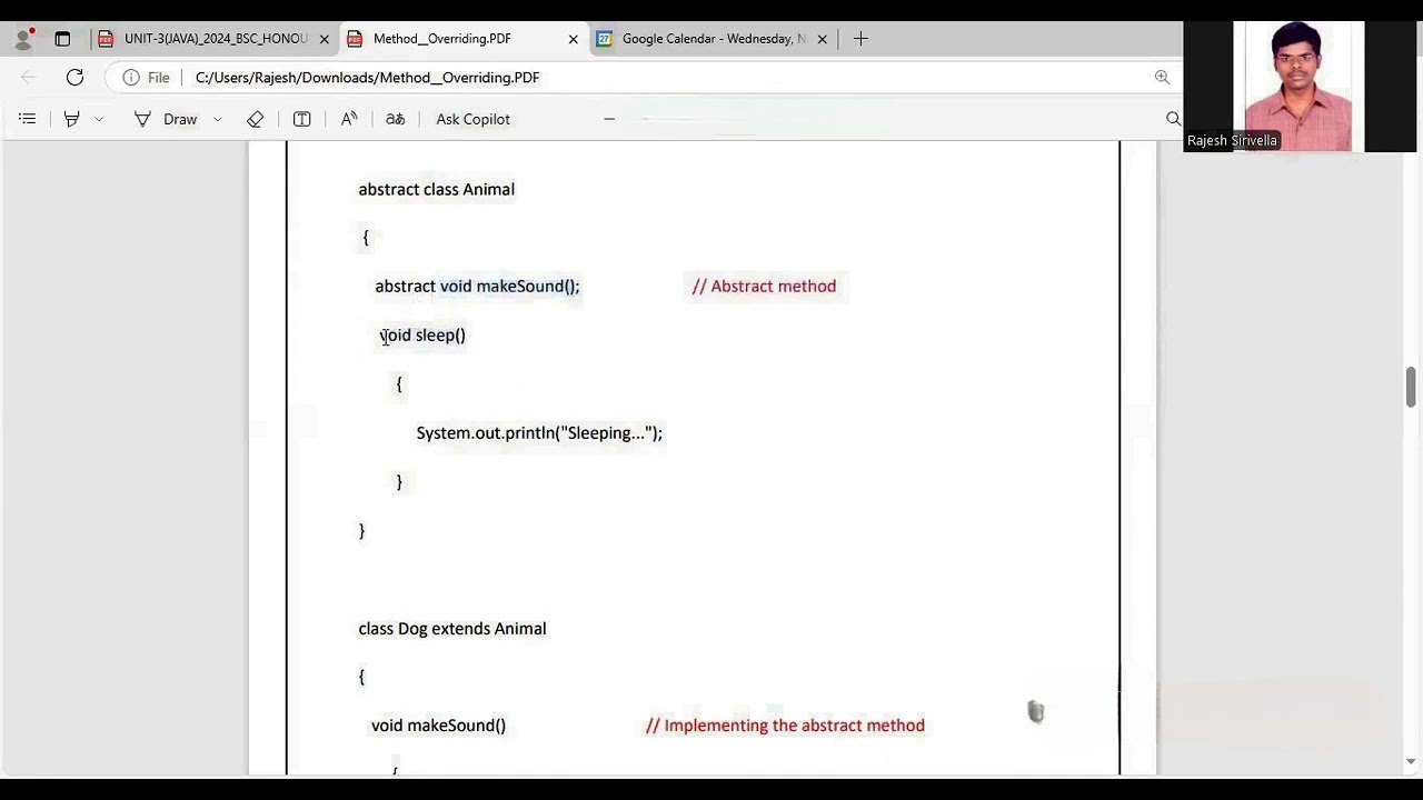 abstract keyword