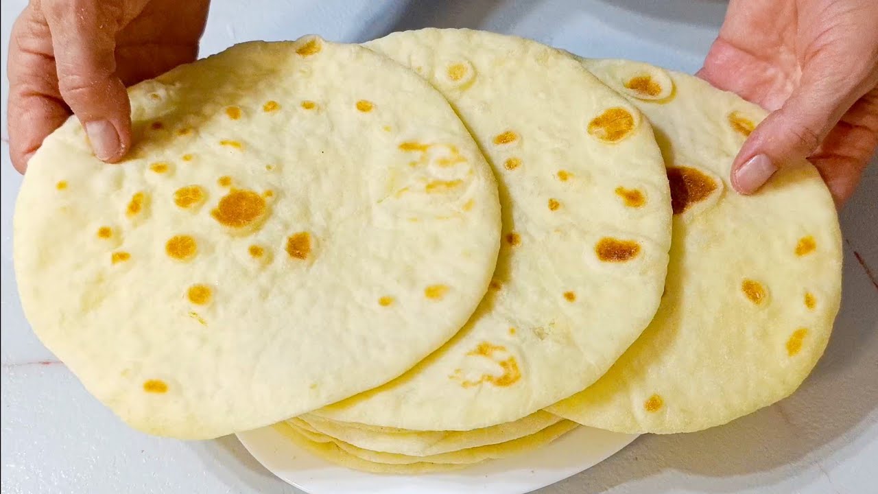 Umesite sami najlepše tortilje,brzo i lako! ☺️Tortilla bread !😋
