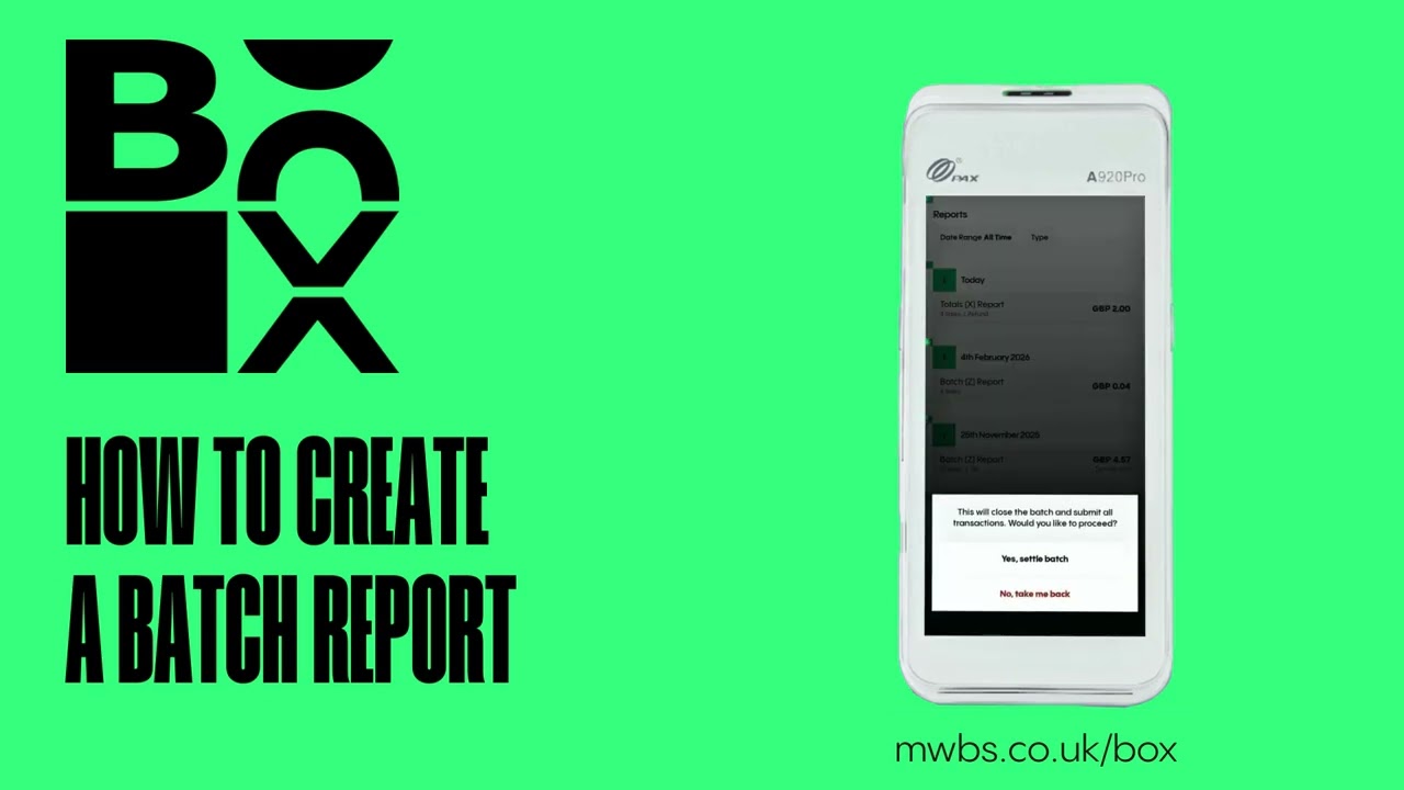 How to create a batch report #CardMachineUK #ContactlessPayments #PaymentSolutions