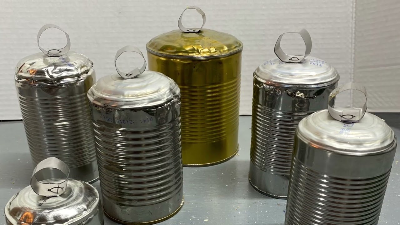 Tin Cow Bells | Making the bells | DIY with recycled tin cans | unpainted