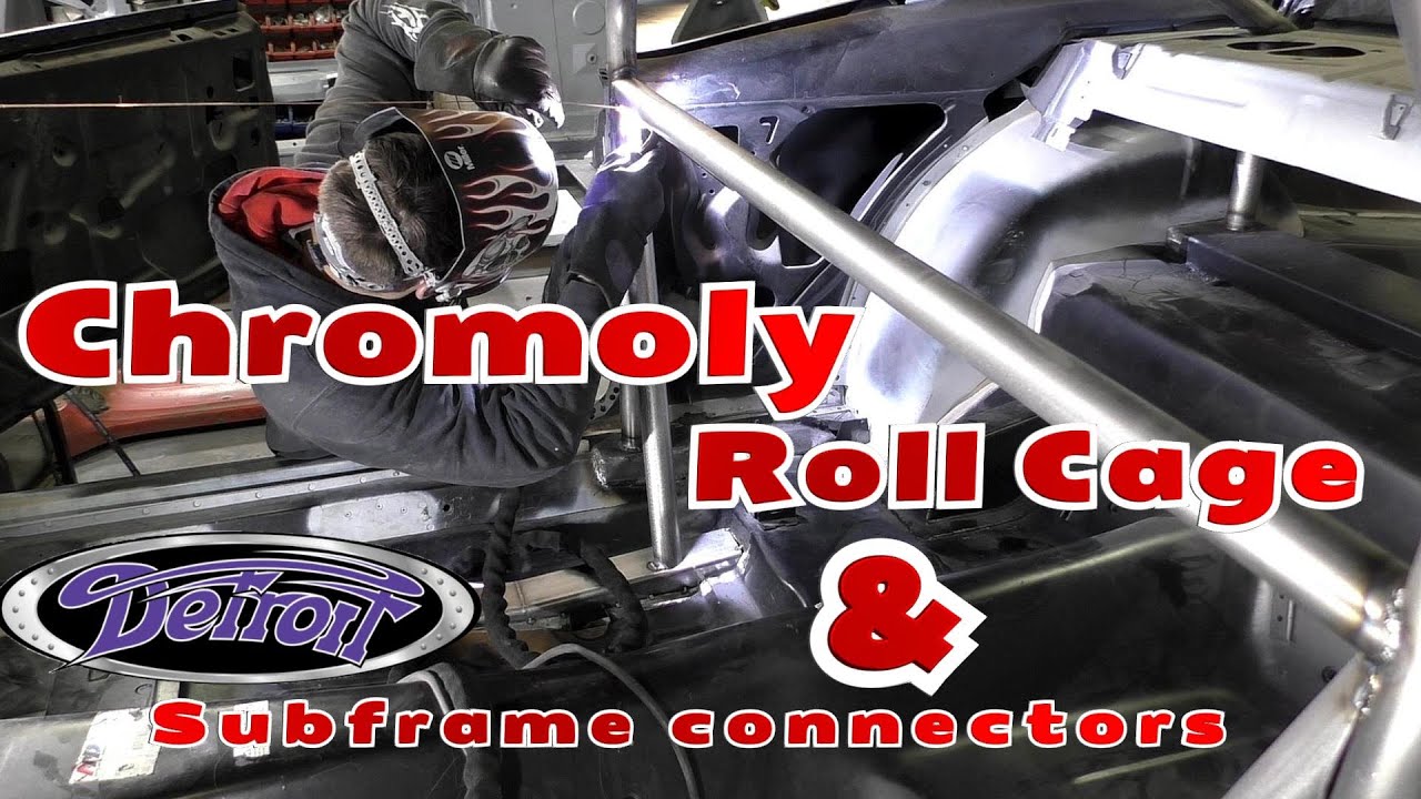 Chromoly Roll cage & Detroit Speed subframe connectors f-body 69 Firebird restoration episode 9