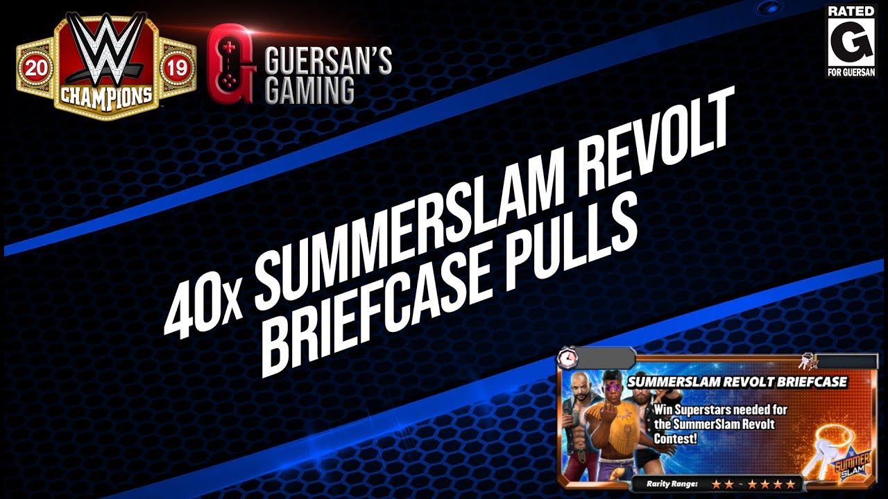 40x Summerslam Revolt Briefcase Pulls / WWE Champions 🍀