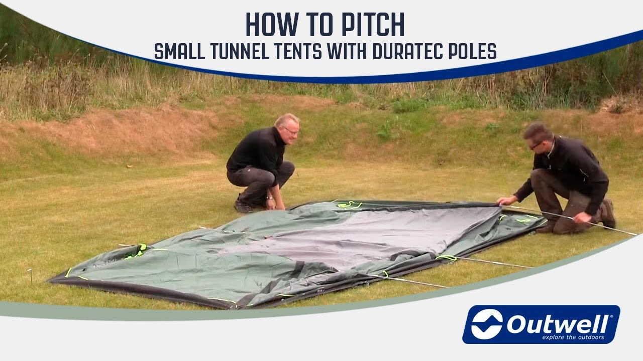 How to pitch an Outwell smaller tunnel tent with Duratec poles | Innovative Family Camping