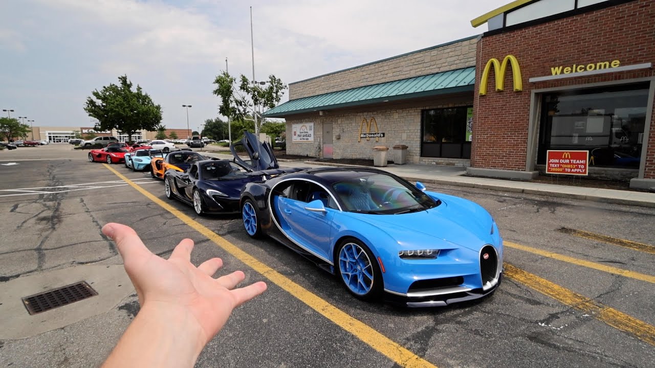 Отправляем коллекцию гиперкаров в McDonalds Drive Thru.