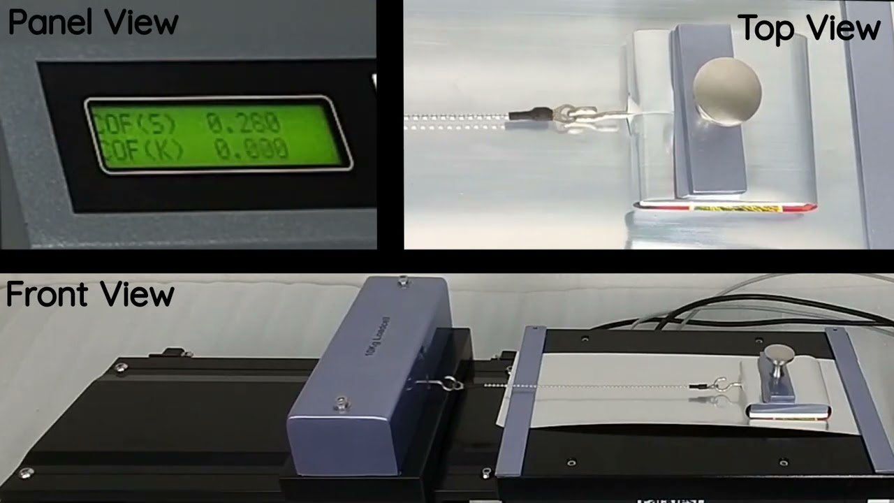 Coefficient of Friction Test (Film to Film) - ASTM D1894 - By PackTest.com