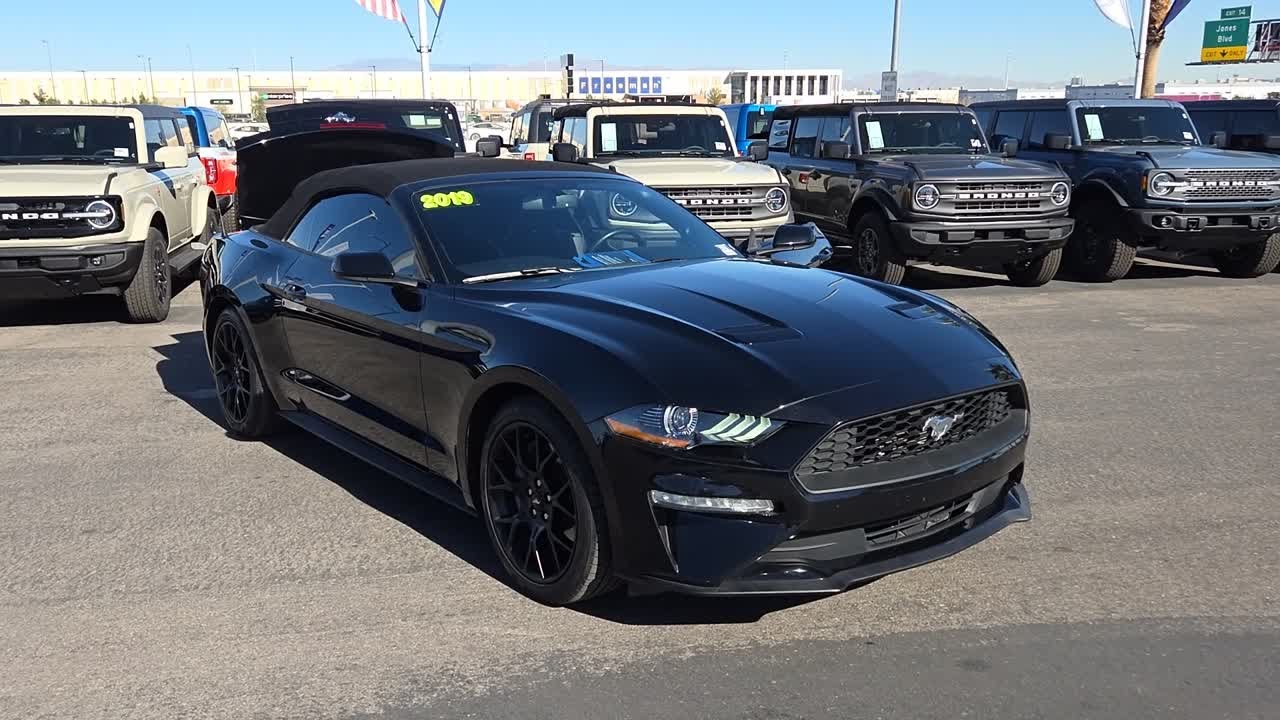 2019 FORD MUSTANG ECOBOOST CONVERTIBLE Las Vegas, Centennial Hills, Henderson, St George, Kingm...