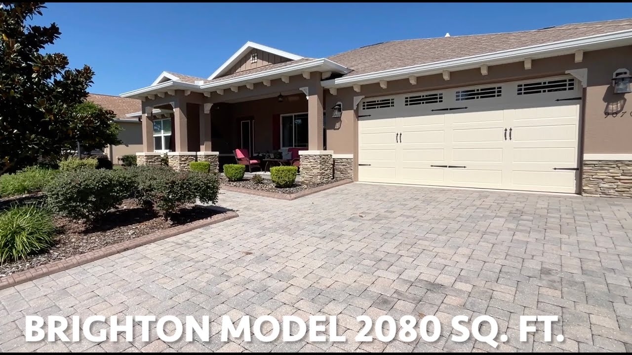 Touring a home in On Top of the World- Ocala, FL - Brighton Model