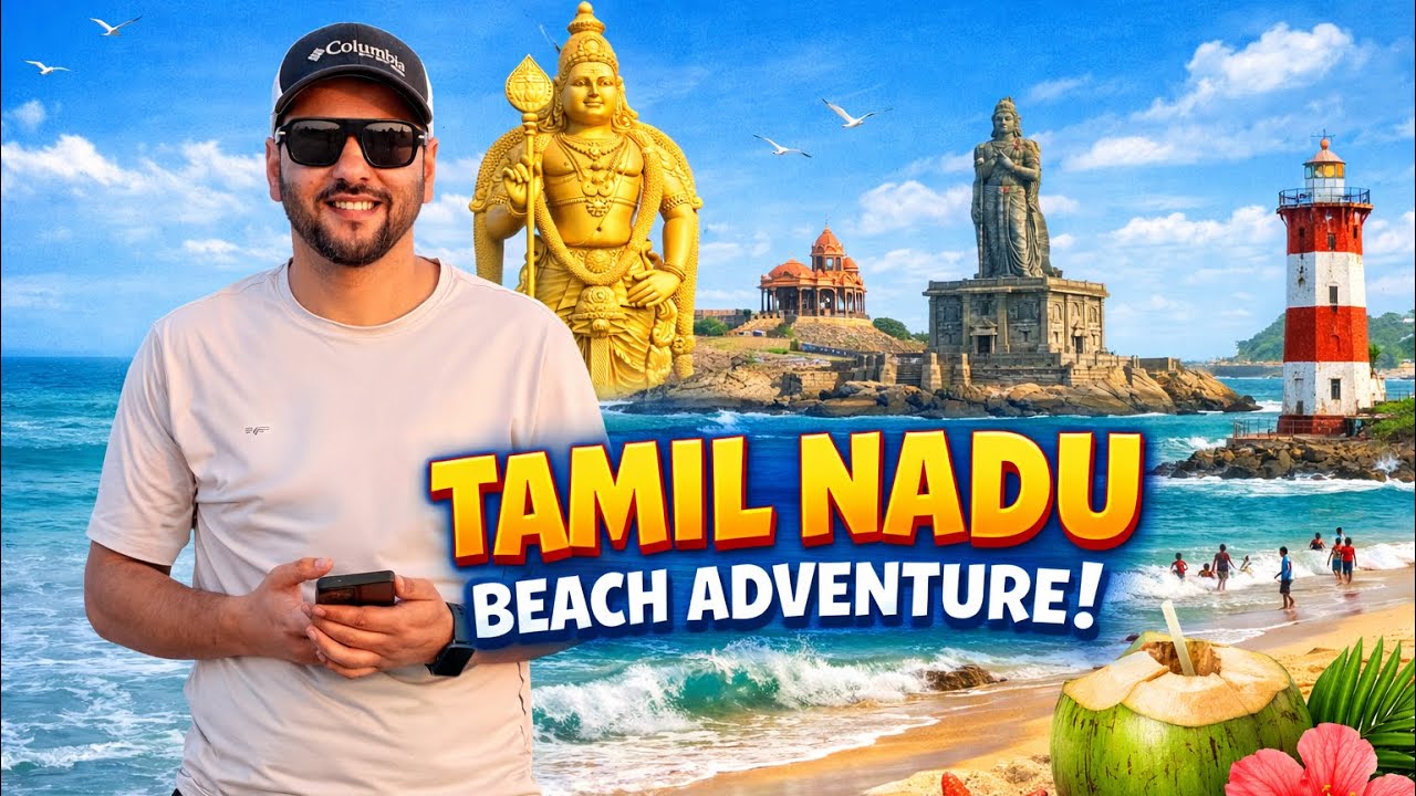 Tamil beach and loveable people 😍🇮🇳❤️