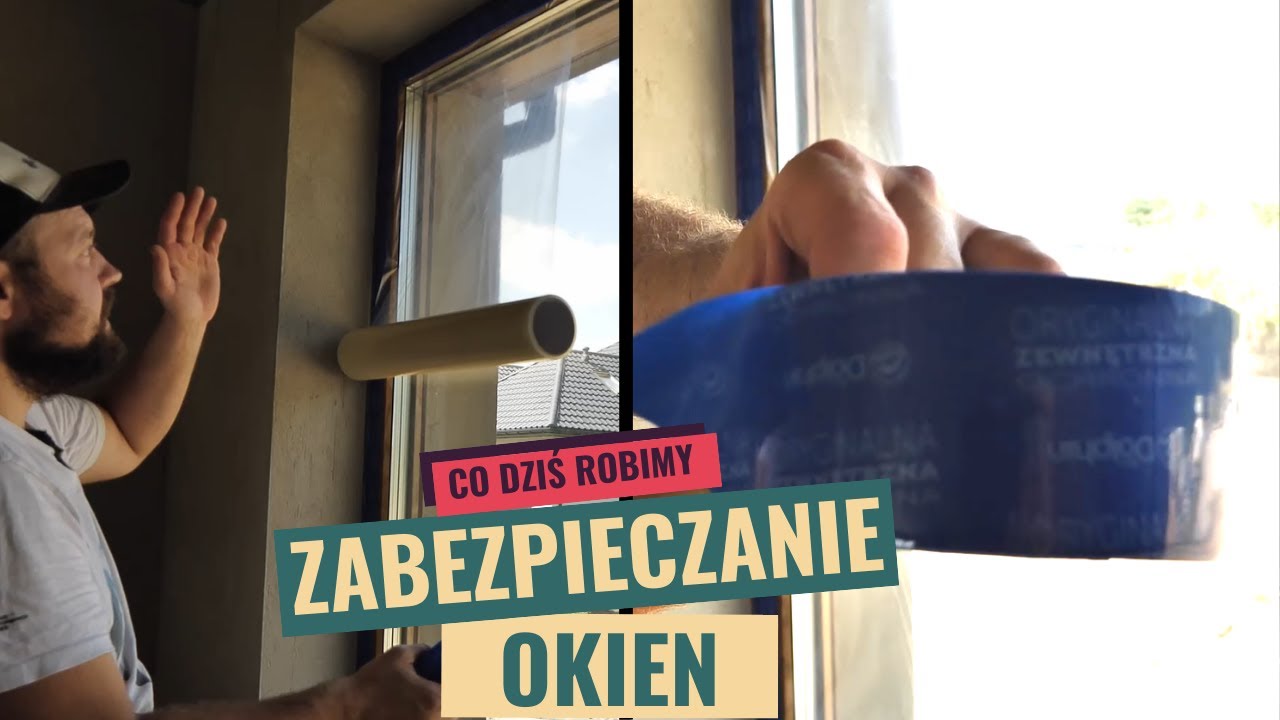 Jak okleić okna przed gipsowaniem, szlifowaniem, malowaniem?