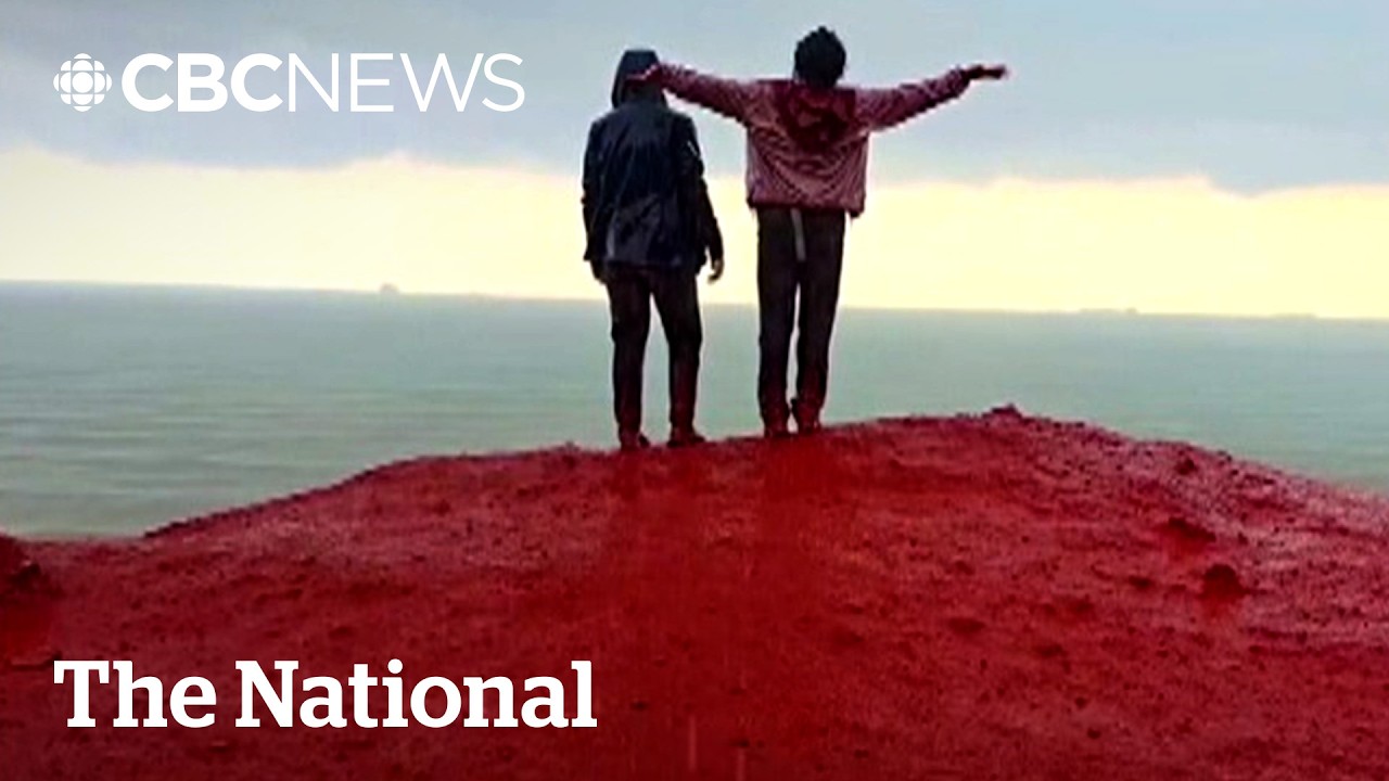 #TheMoment rain and erosion created 'blood rivers' in Iran