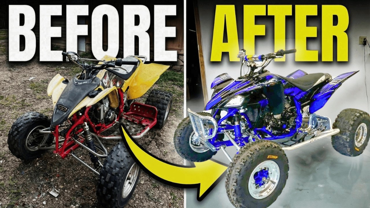 Incredible YFZ450 Race Quad Restoration From Start To Finish