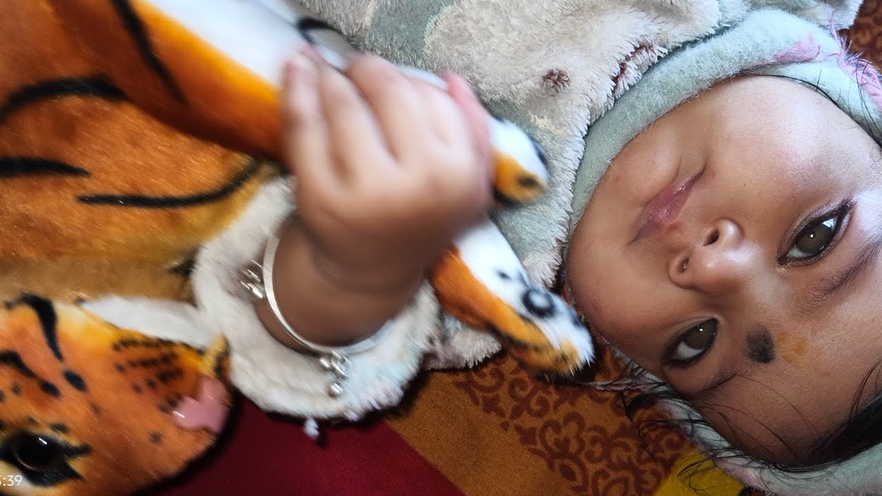 Baby ka hasi dekhiye kaise khel rahi h tiger 🐯 se#viralvideo #cutebaby #youtubevideo #youtube 