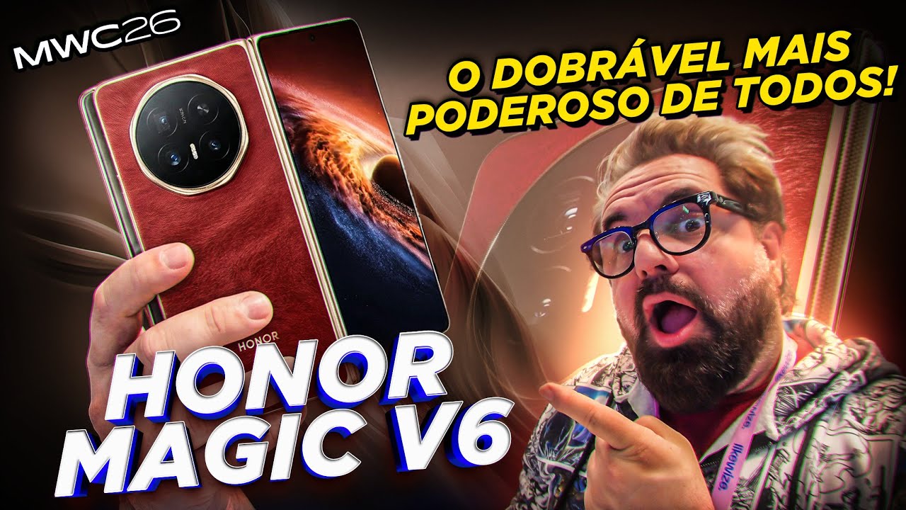 Ele DESBANCOU o Razr Fold! HONOR MAGIC V6