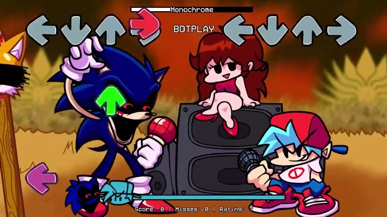 Sonic.exe Sings Monochrome, but its a mod