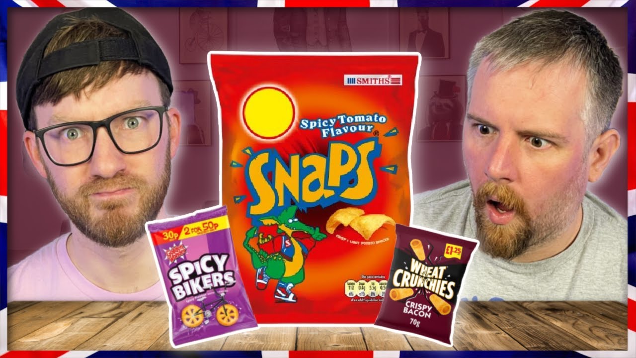 Americans Try More UK / BRITISH Savory Snacks!