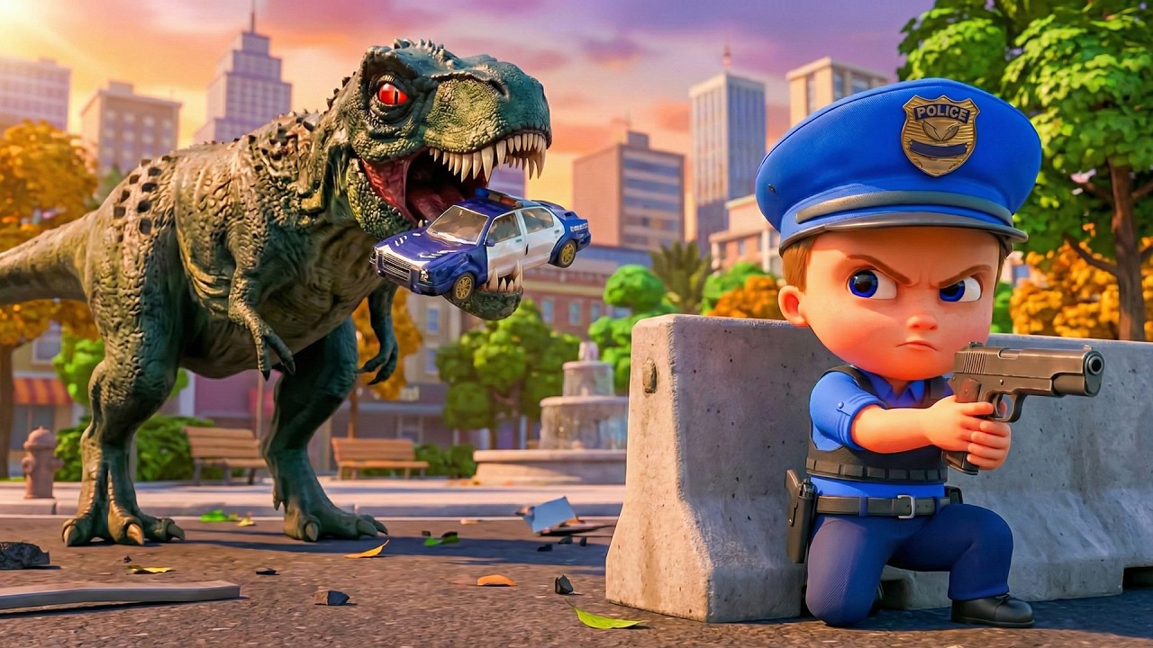 Baby Zay’s Dinosaur Rescue Adventure 🦖🚁 | Giant Dino Surprise Kids Story | 3D Cartoon for Toddlers